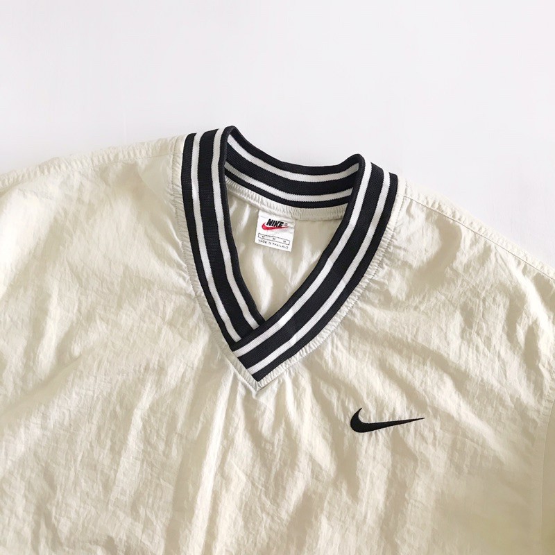 vintage nike swoosh windbreaker pullover - thrift
