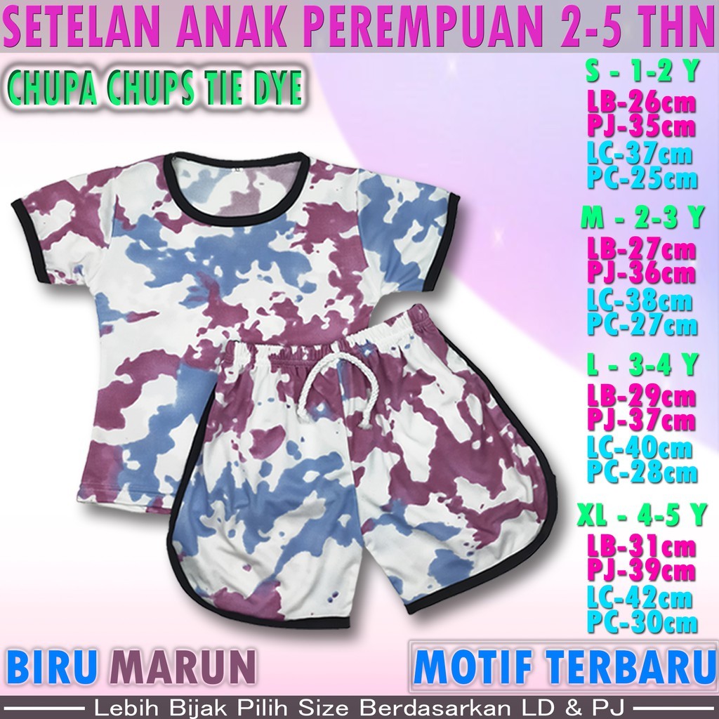 SETERAN ANAK CHUPA TIE DYE 2-5 TAHUN