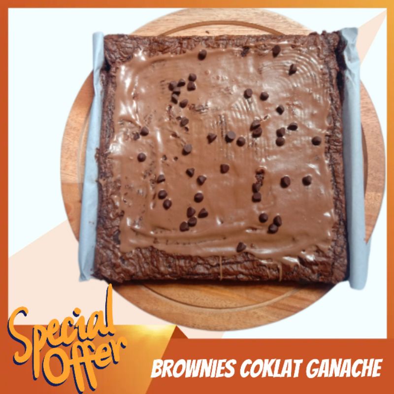 

Brownies Coklat Ganache