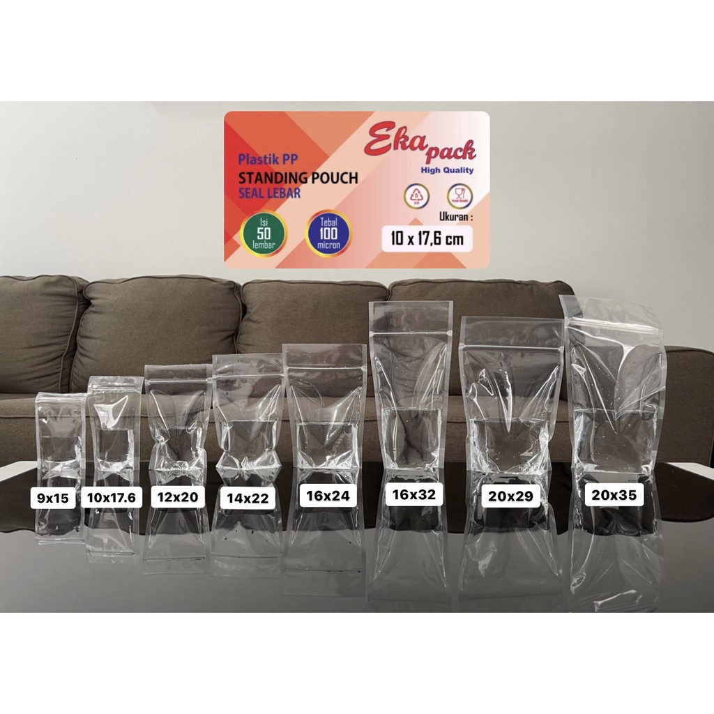 Standing Pouch 10x17 / Plastik Klip Ziplock