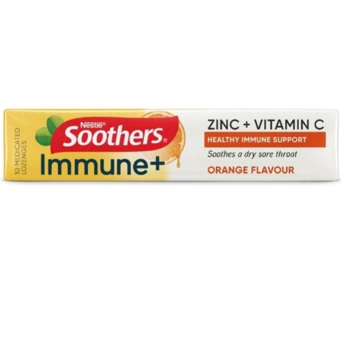 Permen SOOTHERS Immune+ Sore Throat Lozenges 10 Loz