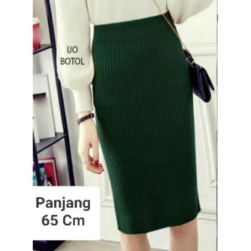 ROK SPAN RAJUT PENDEK SELUTUT BB 35 - 65 BAHAN RAJUT HALUS ADEM NYAMAN DI PAKAI PREMIUM