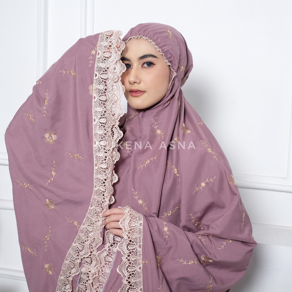 Mukena Dewasa Aretha Renda Mewah Premium