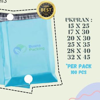 

PLASTIK POLYMAILER BABY BLUE EKONOMIS - AMPLOP PACKING OLSHOP PERPACK - 15CM x 25CM, BABY BLUE