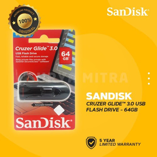 Sandisk Cruzer Glide 64GB Flashdisk USB 3.0 / CZ600 / CZ 600