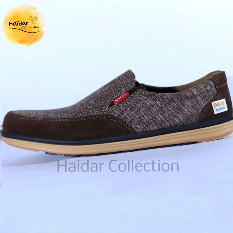 Sepatu Pria Slip On Kasual J 29 Casual Kulit Sol Karet Suede Nubuck Premium Original Mojokerto