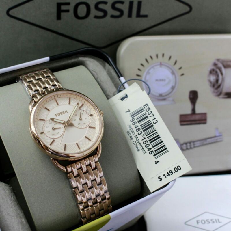 Jam Tangan Wanita Fossil Taylor + Tin Box Ori