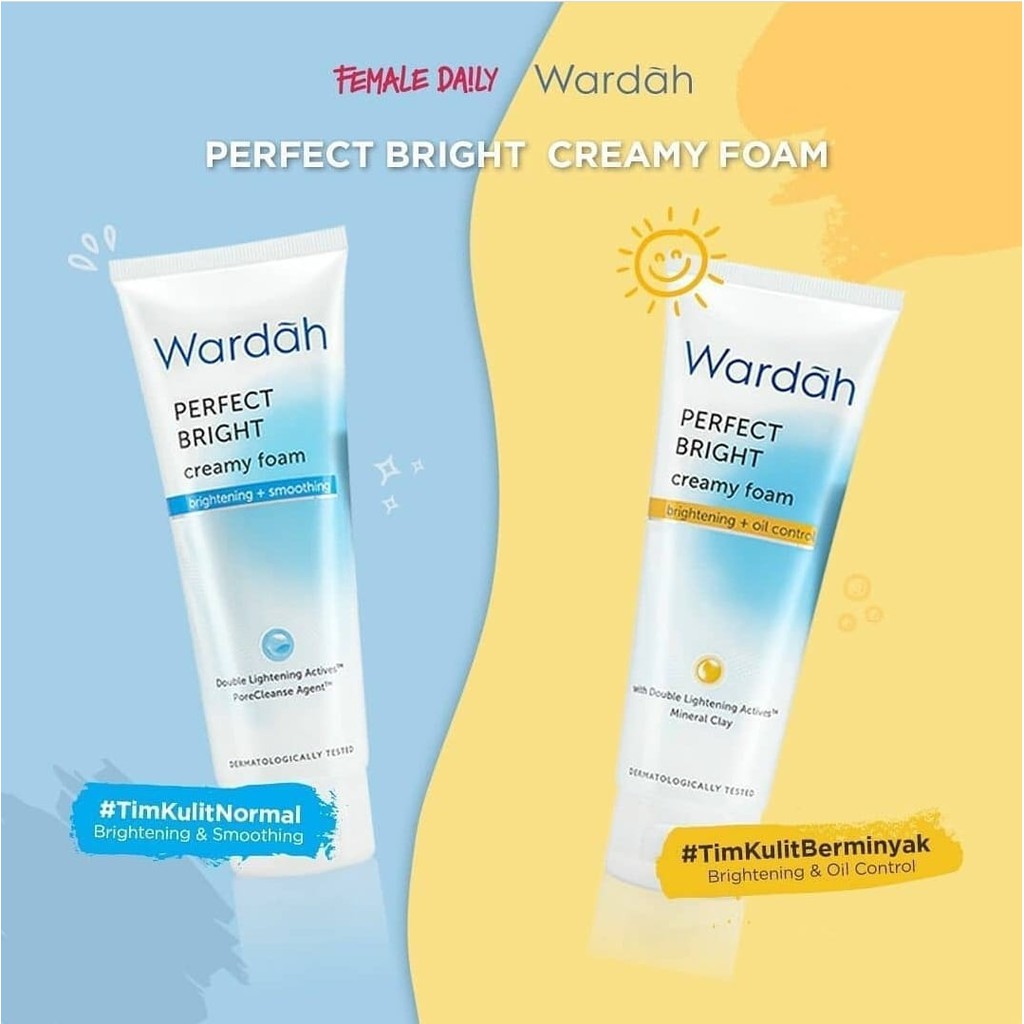 WARDAH PERFECT BRIGHT Creamy Foam 50ml