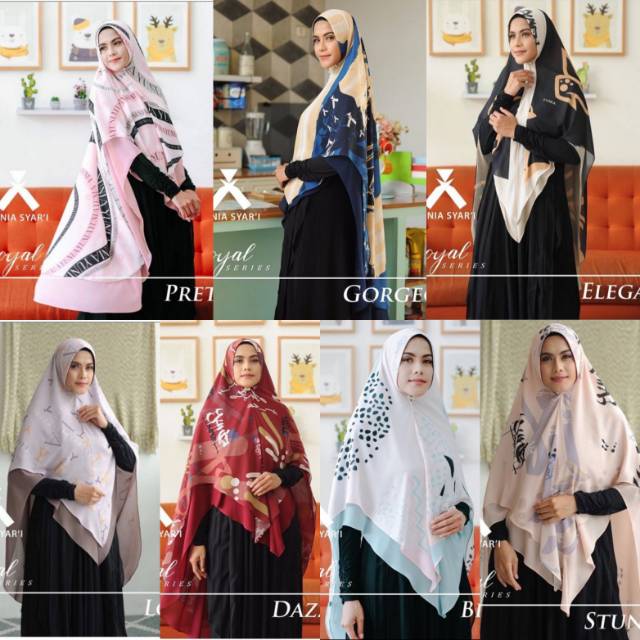 Khimar royal series by yunia syar'i Sale 50%