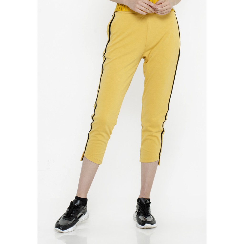  Colorbox  Asymmetric Hem Pants I Lpkkey119G014 Yellow 