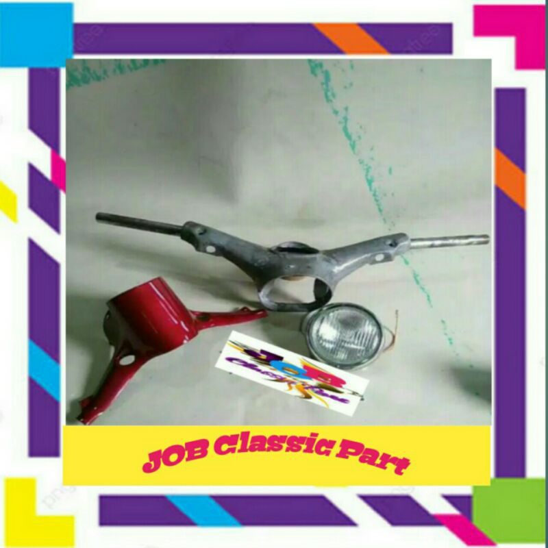 Batok stang C70 Batok bawah C70 Reflektor Honda C70