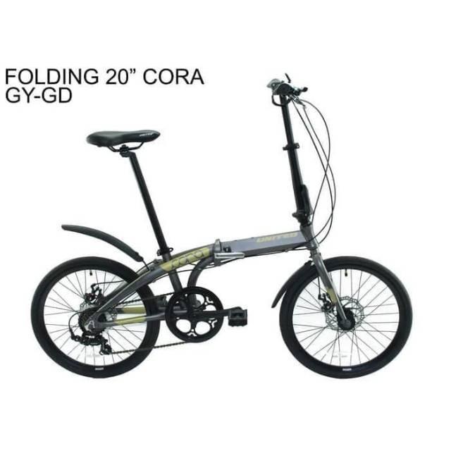 Sepeda lipat  united cora 20,inch