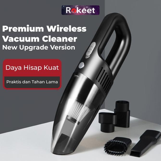 Rokeet Vacuum Cleaner Penyedot Debu Portable Penghisap Debu Wireless