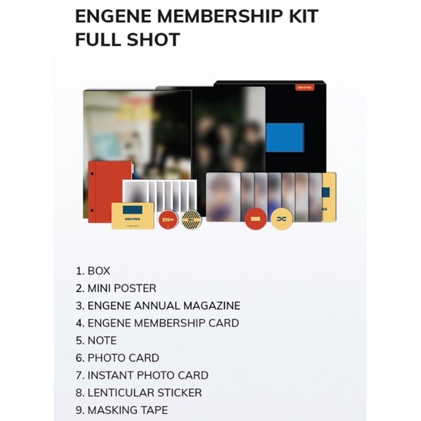 SHARING ENGENE 2nd MEMBERSHIP KIT ENHYPEN