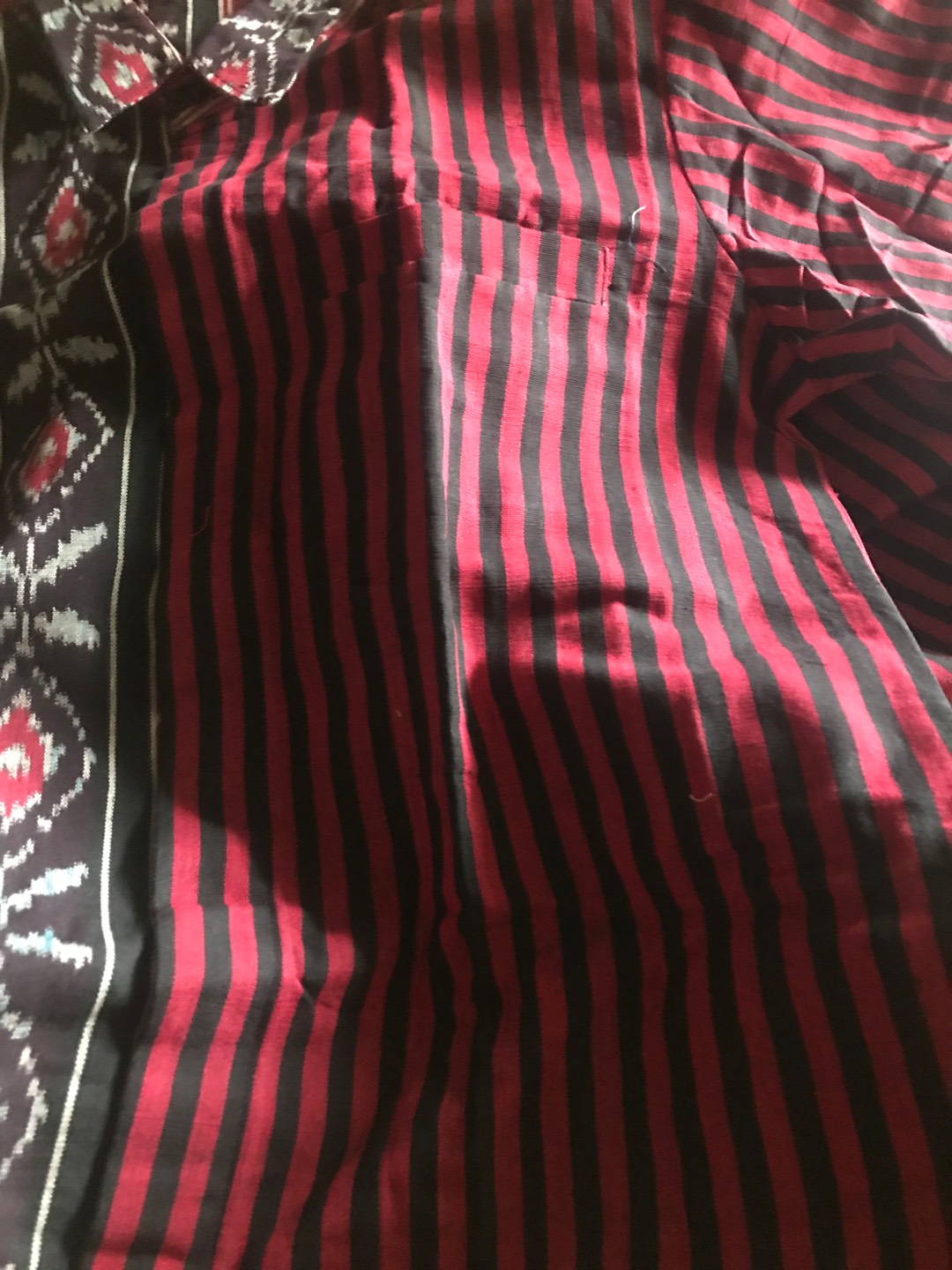 Set Couple Kemeja Mix Lurik X Desty Full Tenun