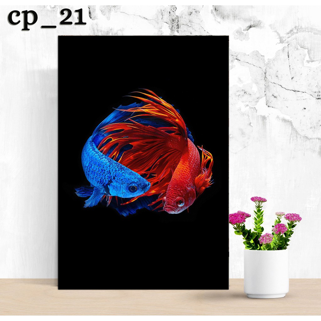 Hiasan Dinding Ikan Cupang/Wall Decor/Hiasan Dinding/Dekorasi Dinding/Ikan Cupang/Betta Fish