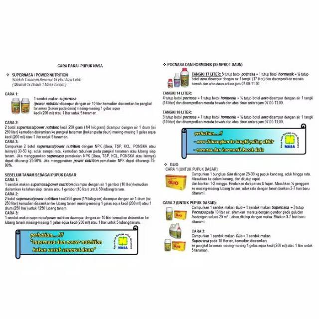 PUPUK ORGANIK POC NASA 3 LITER PAKET PUPUK NILAM ORGANIK NASA