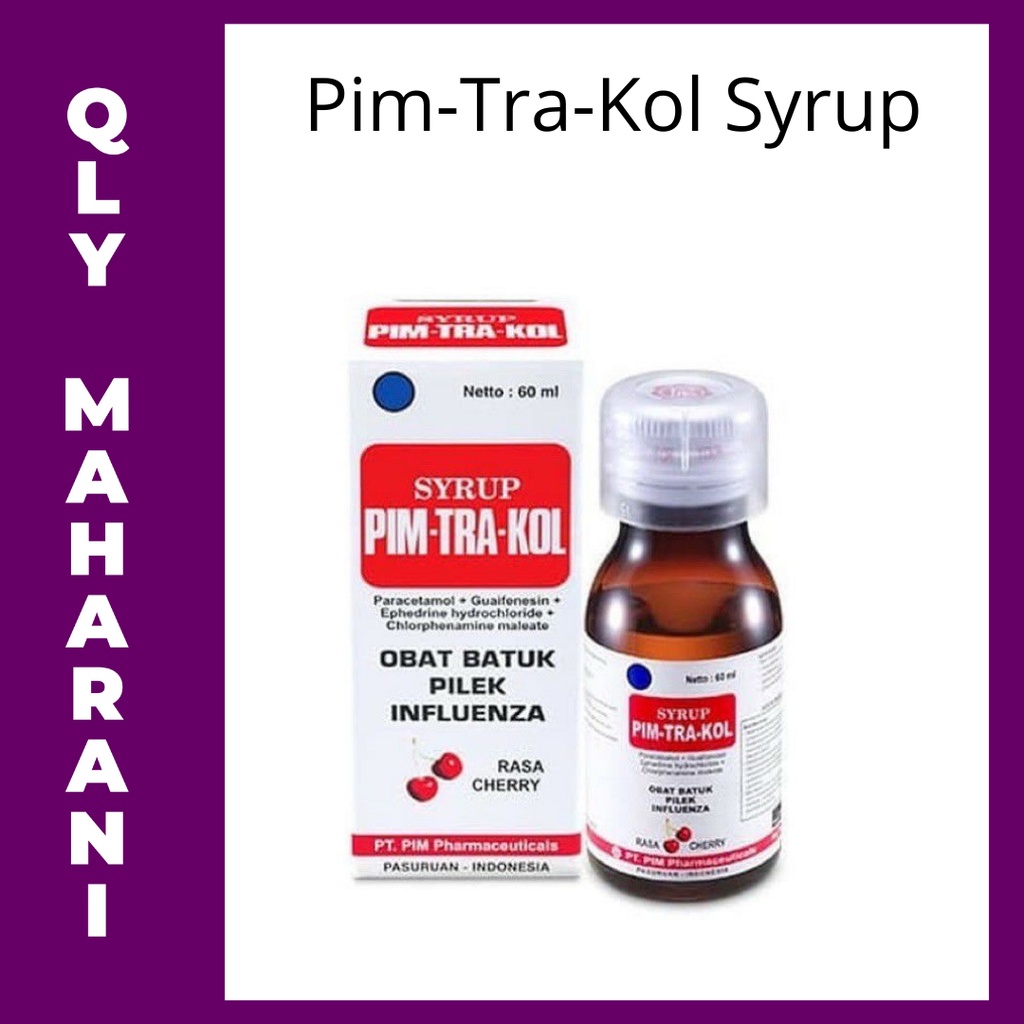 

Pim tra kol syrup 60ml Cherry