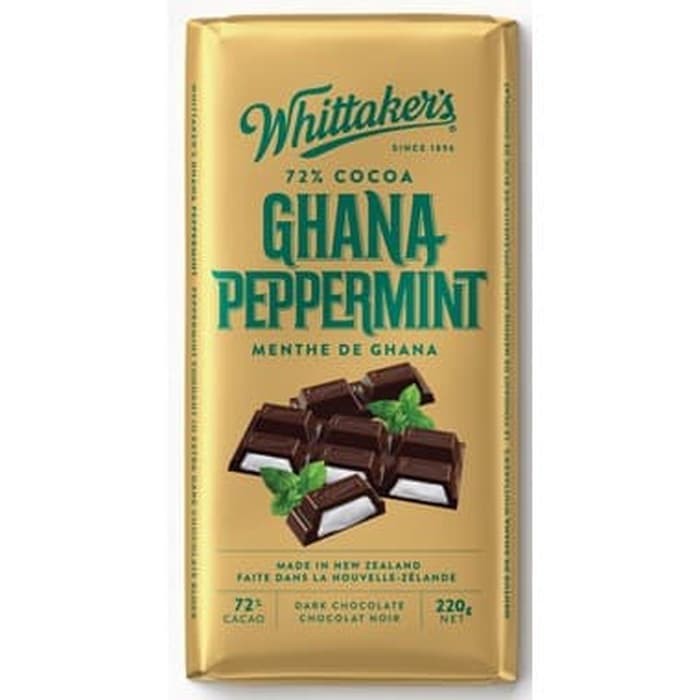 

#HANDCARRY Whittaker's Mini Dark Chocolate Ghana Peppermint 220g - UFOHCR2136