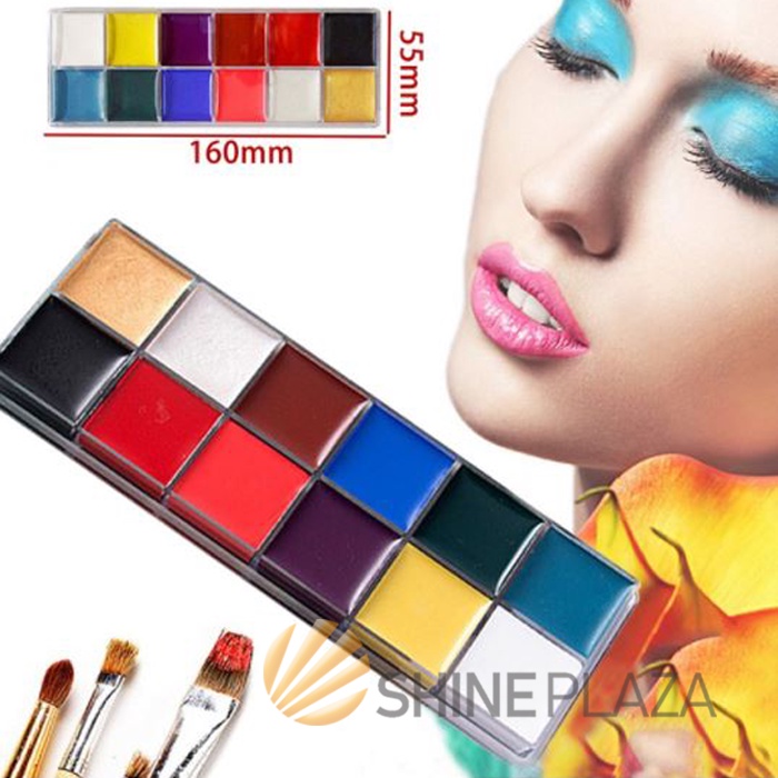 

Face And Body Painting Art Set 12 Colors - Cat Minyak Muka 12 Warna