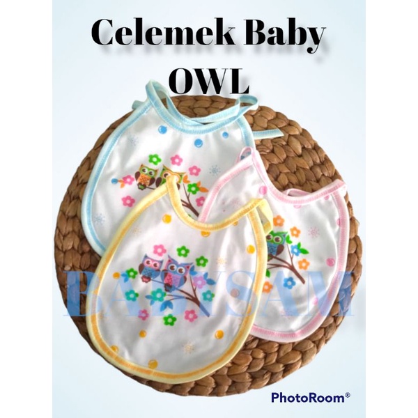 Celemek Bayi Waterproof || Slabber Bayi || Tatakan Iler || Celemek Makan Bayi || Celemek Kain Murah Berkualitas