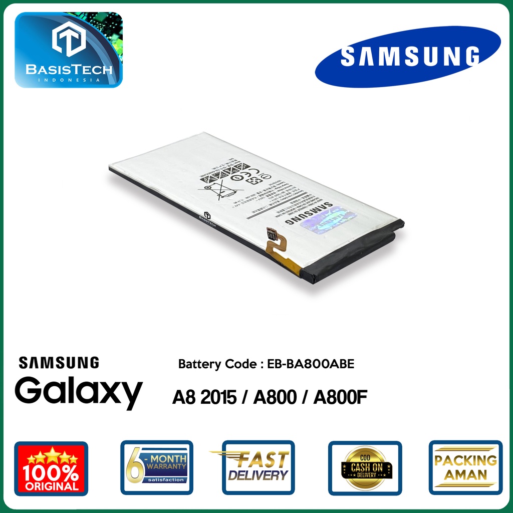 BATERAI SAMSUNG A8 2015 - A800 - A800F - EB-BA800ABE - ORI