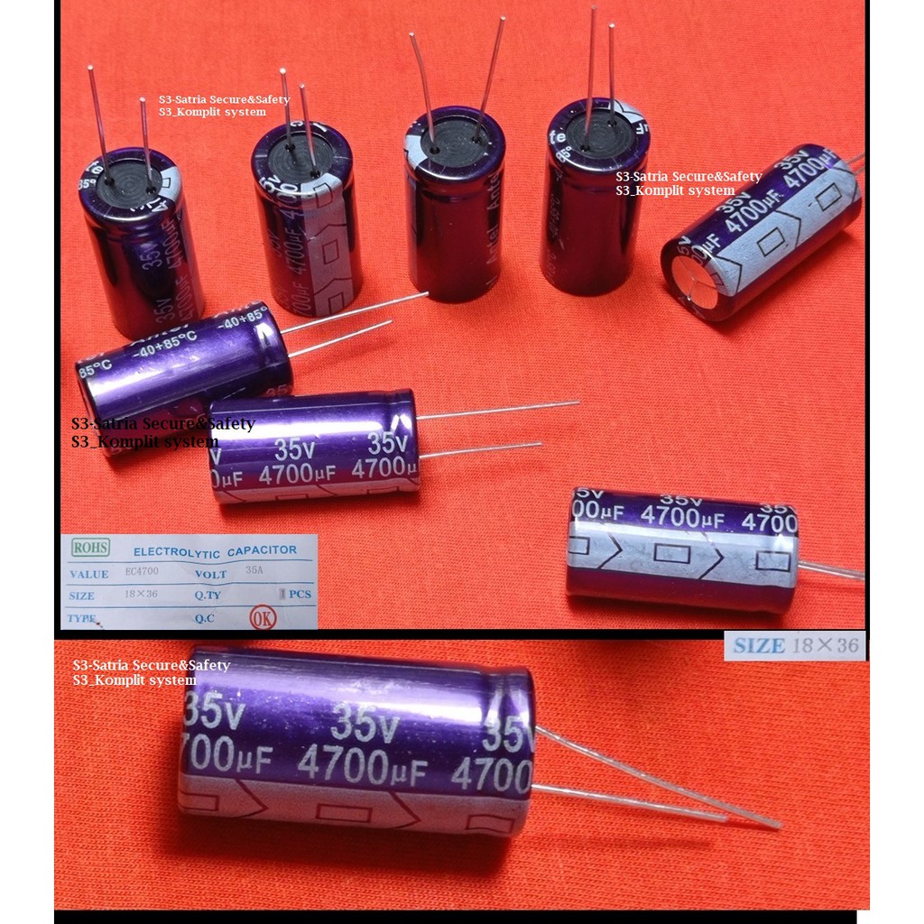 Elko 4700uf 35V elco 4700 uf  35 vol v 35vol Electrolytic Capacitor 4700uf/35V 4700uf35V