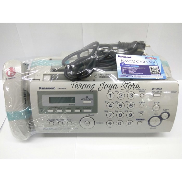 

Mesin Fax Panasonic KX-FP218 (Putih) Mesin Fax Plain Paper KX-FP 218