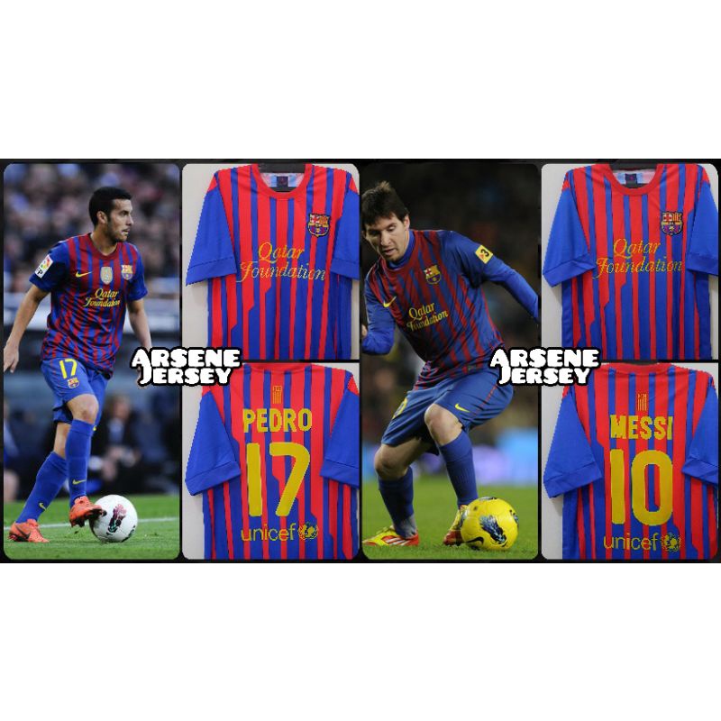 Jersey BARCELONA Home 2011/12 PEDRO/MESSI Multisport