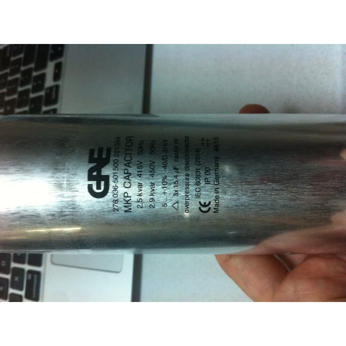 GAE KAPASITOR 2,5 KVAR 415V 50 HZ 3PHASE 2.5kvar 2.5 kvar