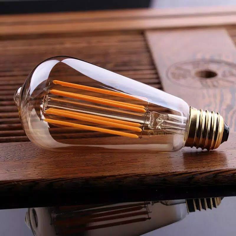 Lampu Led Filamen 4Watt Edison Vintage Bulb Filamen E27 Kuning