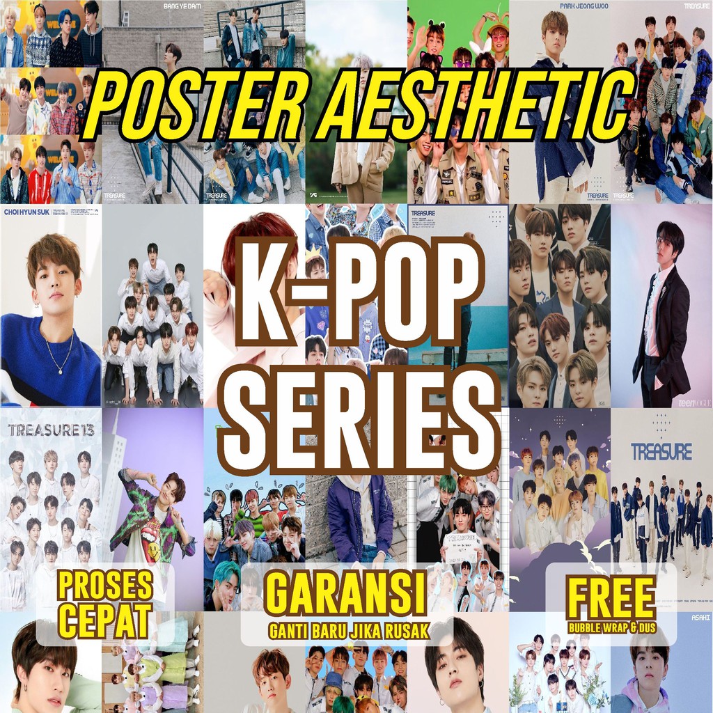 POSTER AESTHETIC KPOP DEKORASI BTS HIASAN STIKER DINDING ESTETIK STICKER KAMAR WALLDECOR WALLPAPER W