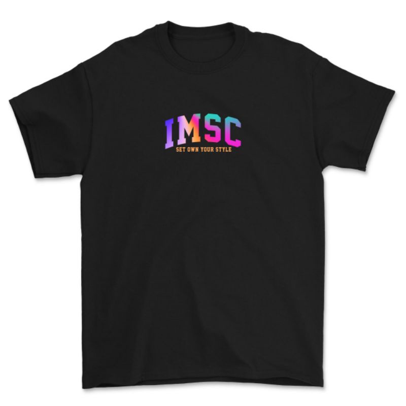 Imous.co tshirt font hologram black series