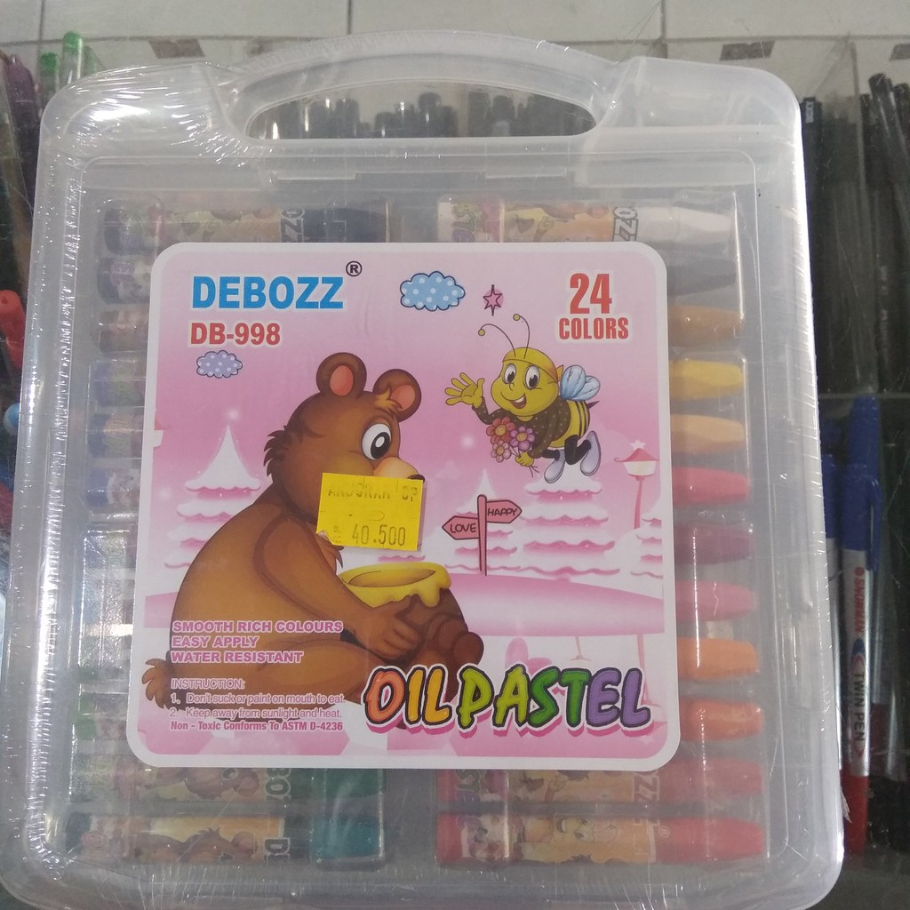 

DEBOZZ OIL PASTELS 24 COLOURS