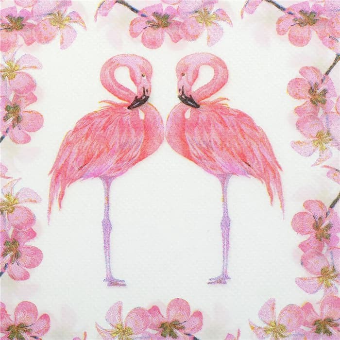 Decoupage Napkin - Tissue Decoupage 2Ply AN-Two Flamingo