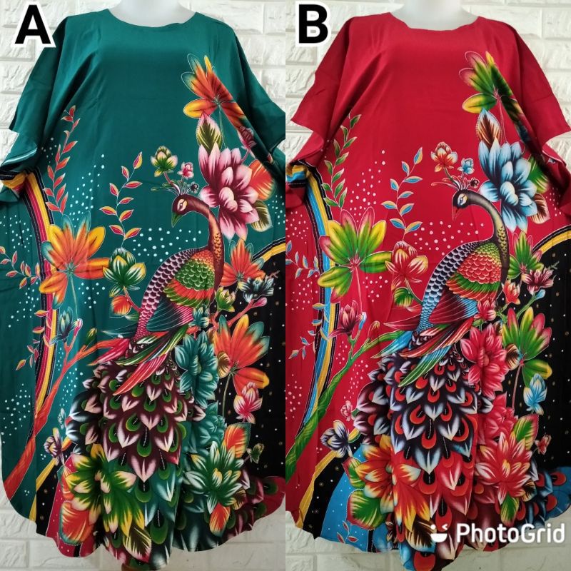 DASTER KALONG JUMBO KENCANA UNGU LEBEL BIRU LD 154 ASLI BATIK KENCANA UNGU