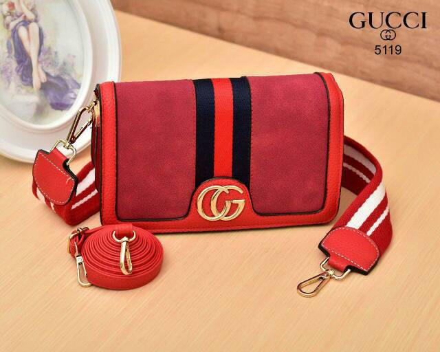 Tas Gucci* Slempang 5119 wanita branded batam fashion import