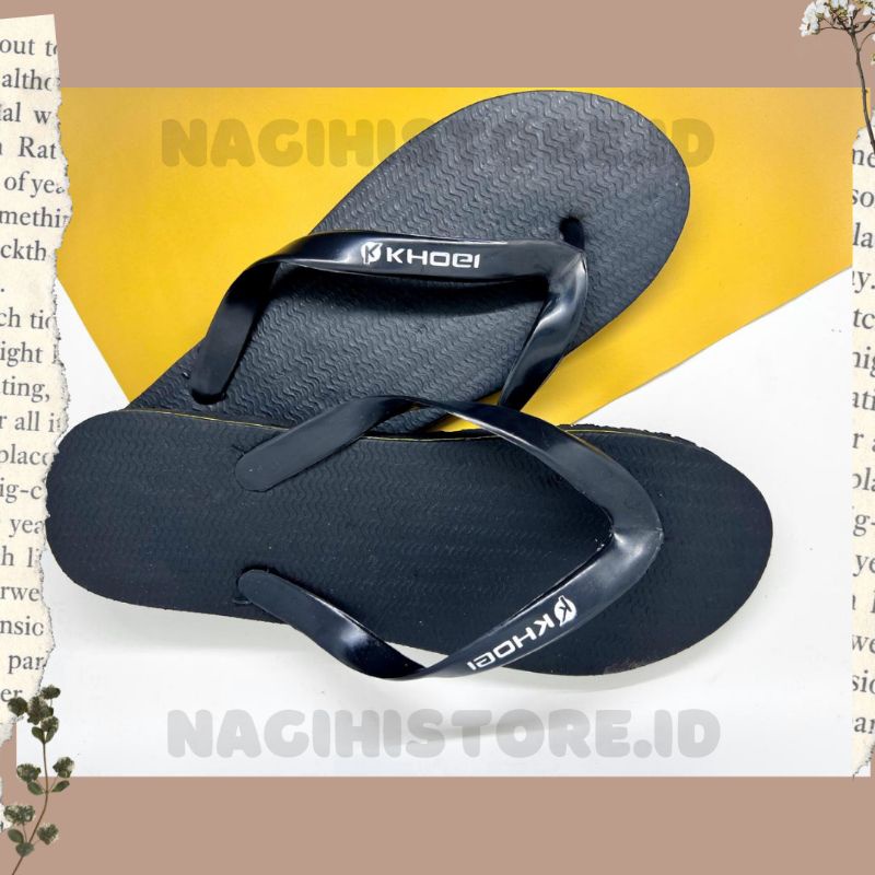 ✨NAGIHI✨ Sandal Khogi Size 11 &amp; 12 / Sandal Murah / Sandal Hitam Polos Best Seller/ SANDAL KOGI TERLARIS