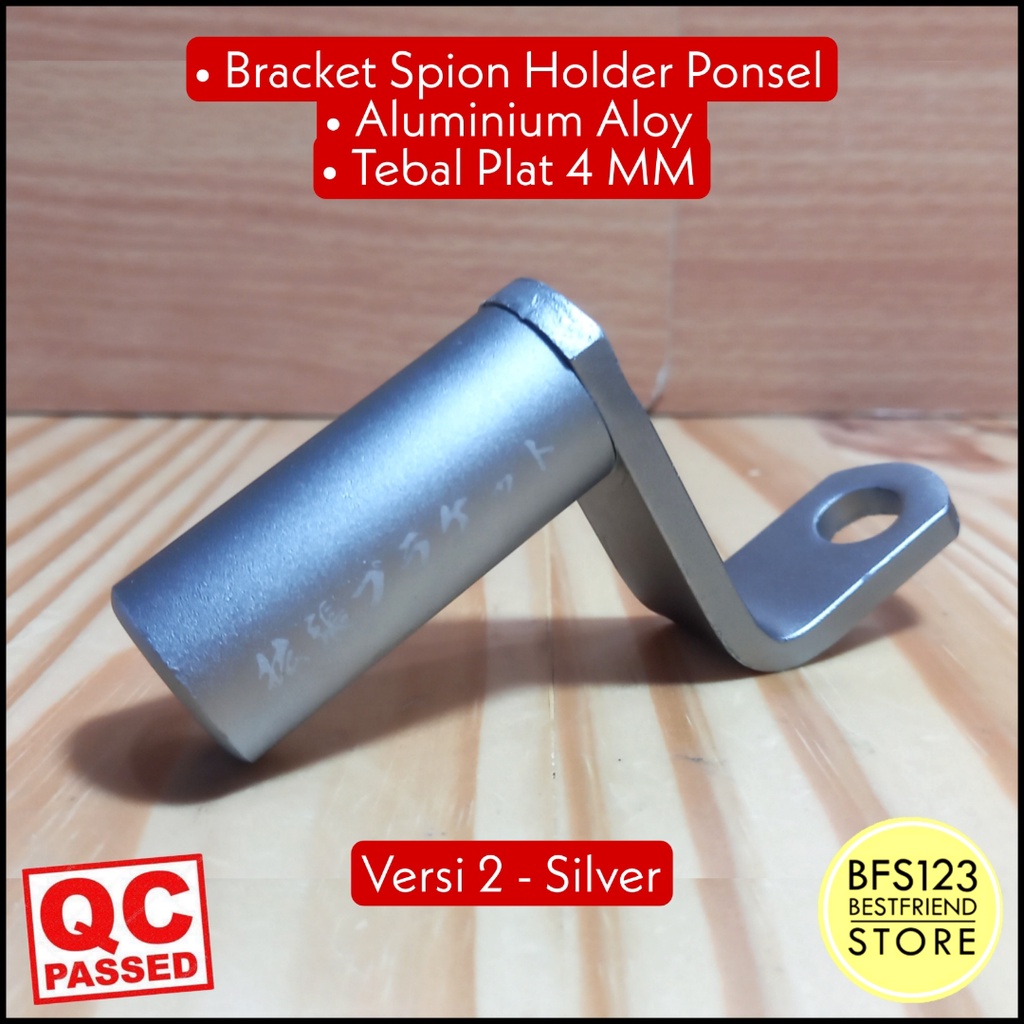 Bracket Spion Motor Lampu Senter Holder HP Aluminium Aloy