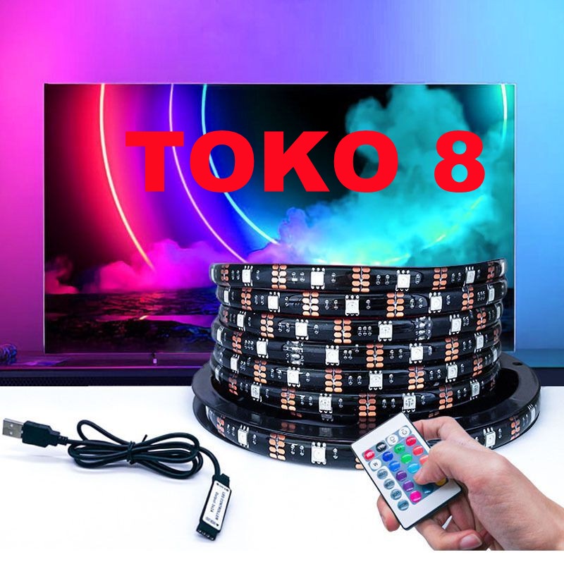 LED Strip RGB 5050 Dengan 5V USB Controller &amp; Remot Control