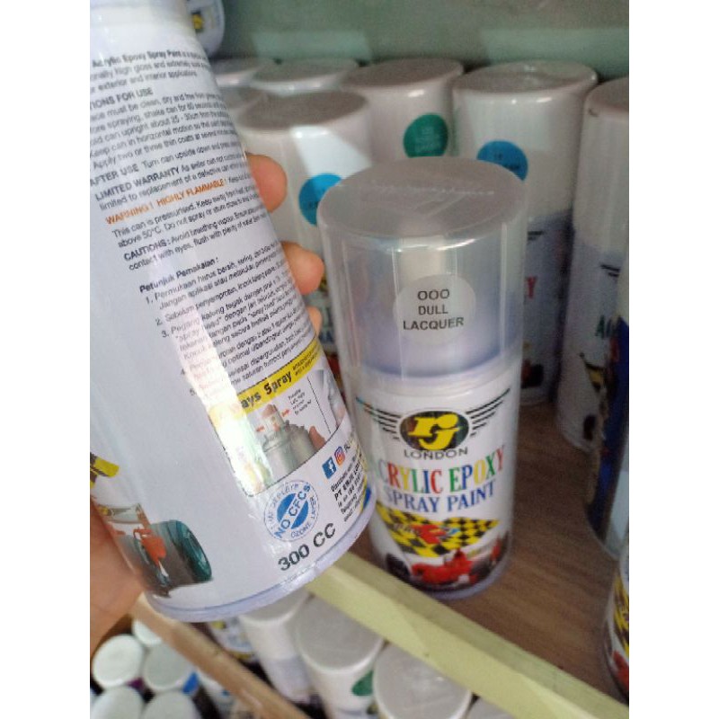 Pilok Pilox Cat Semprot RJ London Warna Clear Glossy &amp; Clear Doff (300cc)