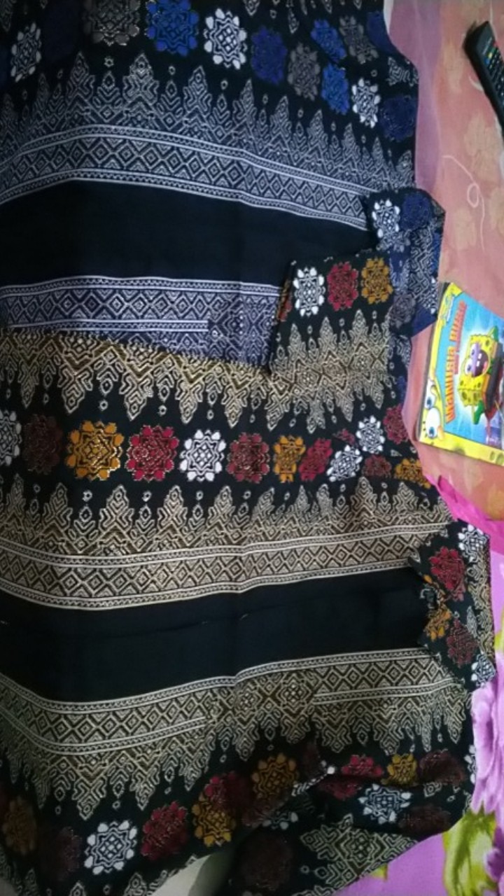 Kemeja Anak Laki Laki Batik Modern Toraja Prada Foil Model Klep Intip(real Pict)