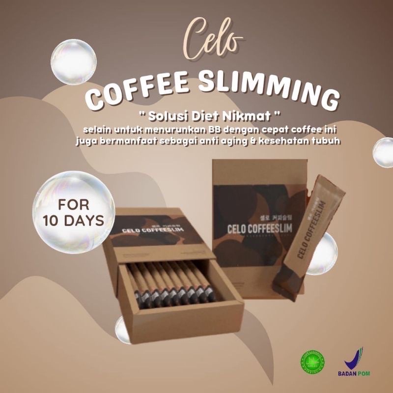 READY❣️ Celo Beauty Coffee Slimming Pelangsing Badan Cepat dan Aman