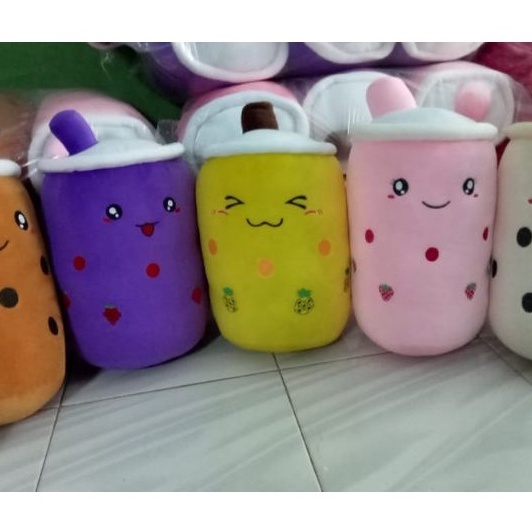Boneka boba bubble milk tea jumbo