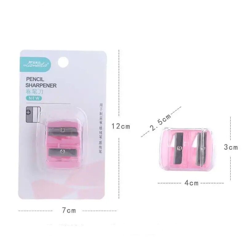 1PC Double Holes Pencil Sharpener Makeup Pencil Multi Purpose Mechanical Pencil Sharpener for Office School Supplies