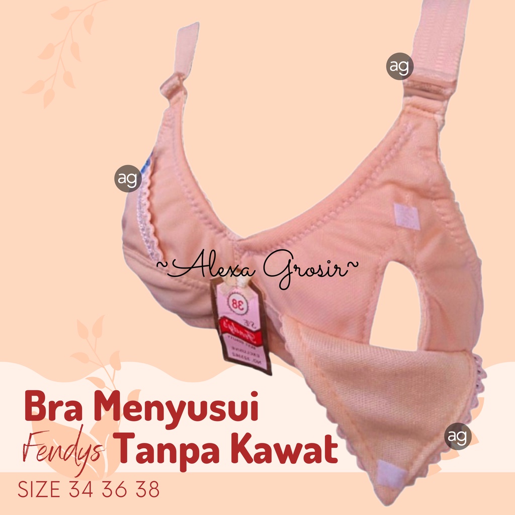 BH MENYUSUI TANPA KAWAT DAN BUSA CUP KECIL SIZE 34-36-38 BRA MENYUSUI FENDYS