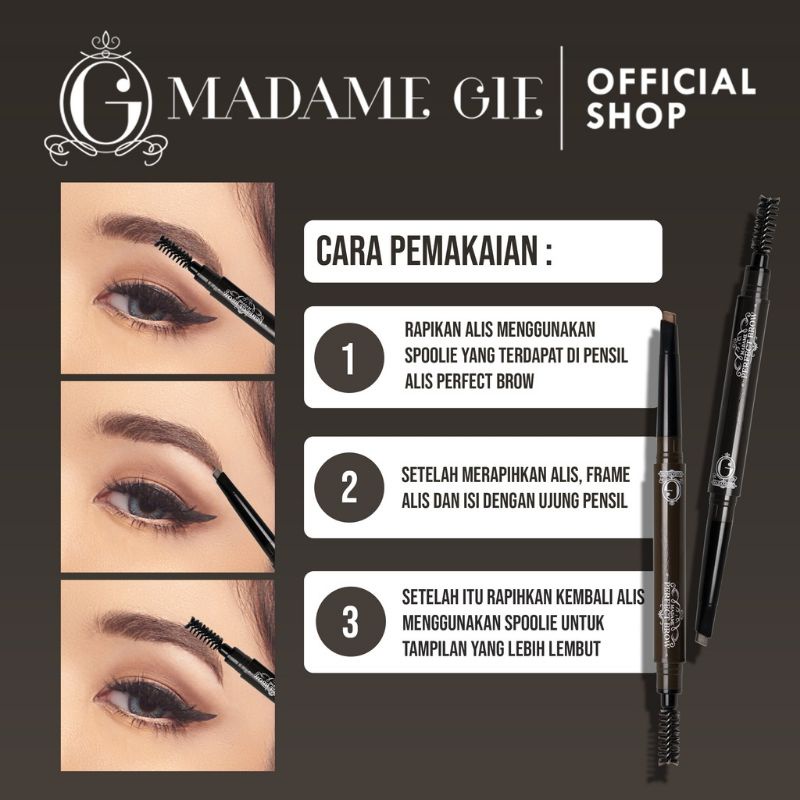 Madame Gie Perfect Brow|Make Up Pensil Alis Mekanik