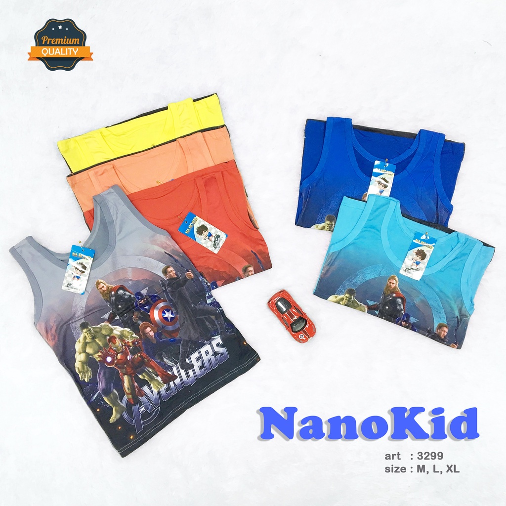 NANOKID | Singlet Anak Cowok / Kaos Dalam Anak Cowok KARAKTER