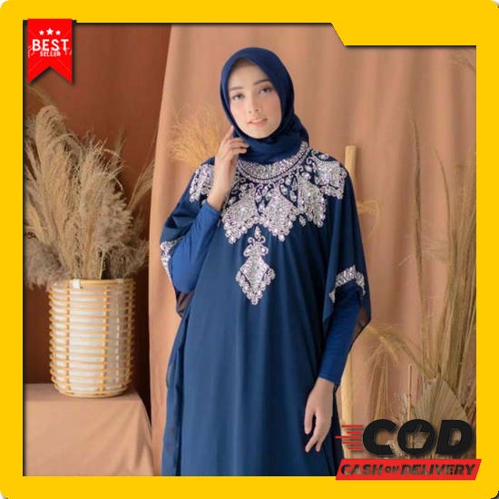 Kaftan Modern Kaptan Lebaran Gamis Casual Terbaru Kelelawar Remaja Muslim 2022 Elegan Cewek Kalong W