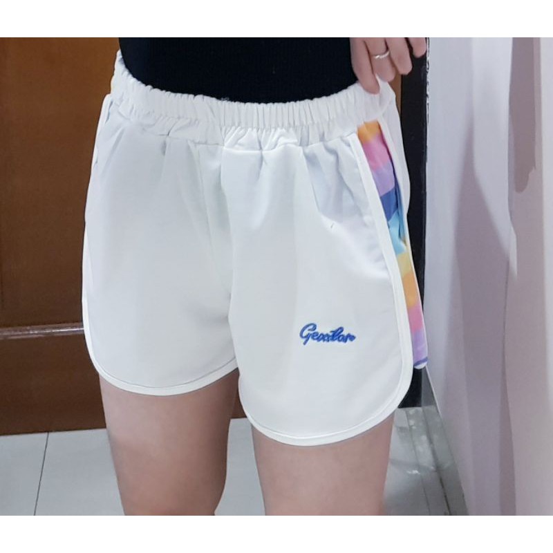 3410 running rainbow short pants